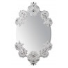 Specchio ovale senza cornice(bian./arg.)